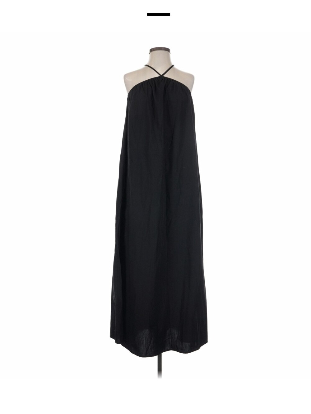 Asos Design Black Halter Maxi Midi Flowy Vacation Dress Size 2